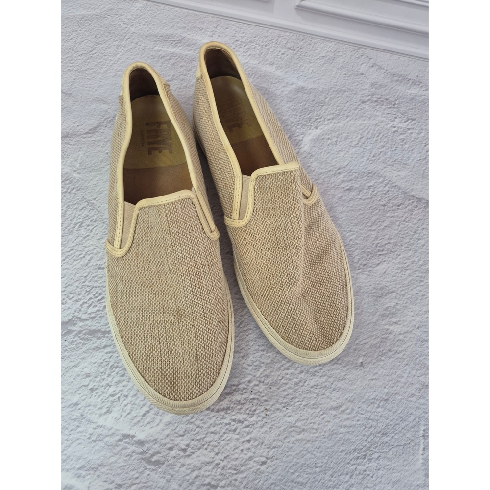 Frye Gia Canvas Slip On Sneakers Womens Size 11 M Beige 3470063 Coastal - Picture 9 of 13